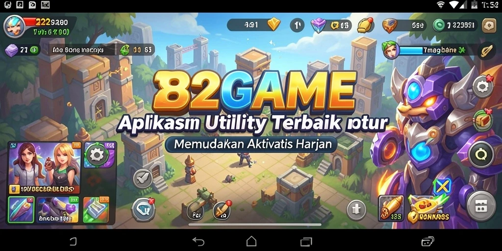 Tampilan antarmuka pengguna 182GAME yang sederhana dan fungsional.