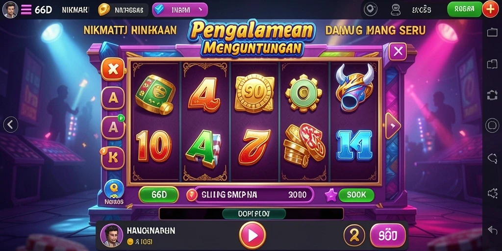 Gameplay Slot yang seru dengan grafis memukau di 66D.