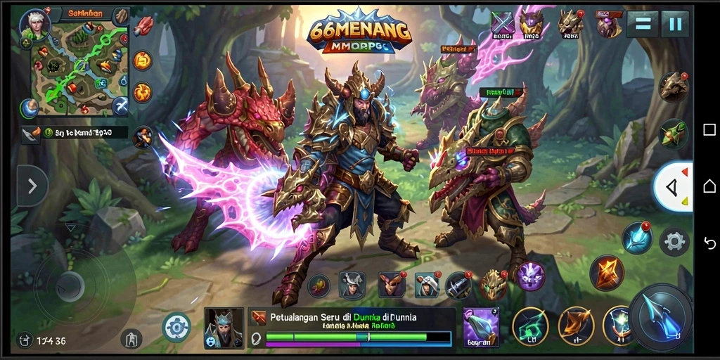 Tampilan gameplay 66MENANG yang memukau dan interaktif.