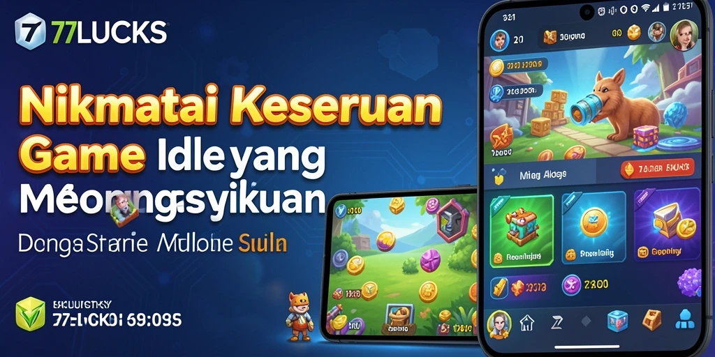 Screenshot gameplay <strong>77LUCKS</strong> menunjukkan suasana idle yang santai dan menarik.