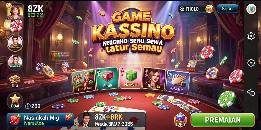 Tampilan gameplay Kasino yang seru dan menantang.