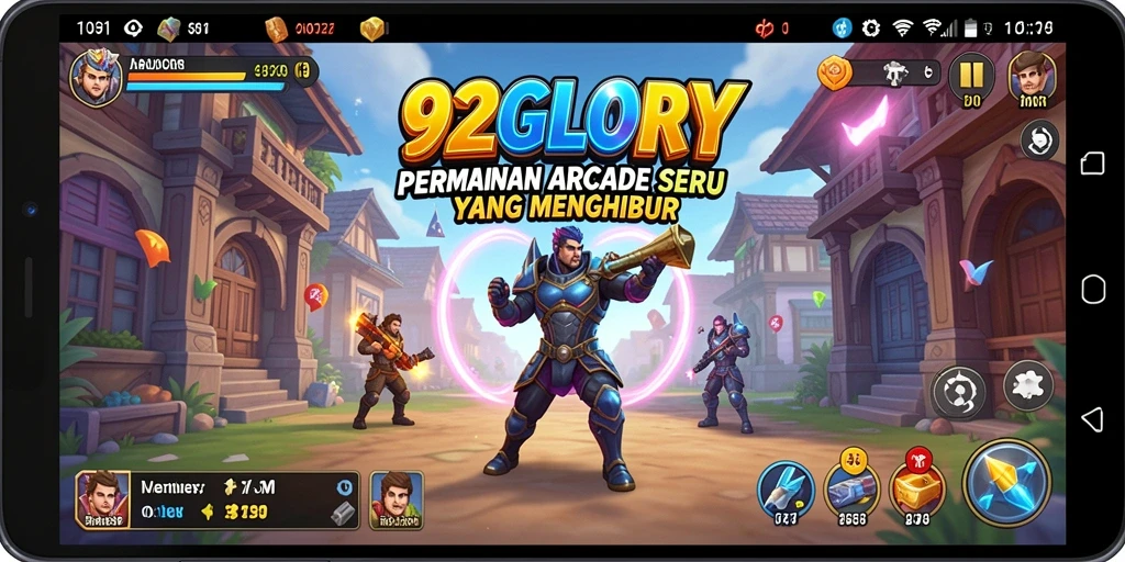 Screenshot utama 92GLORY menampilkan gameplay yang seru dan menantang.