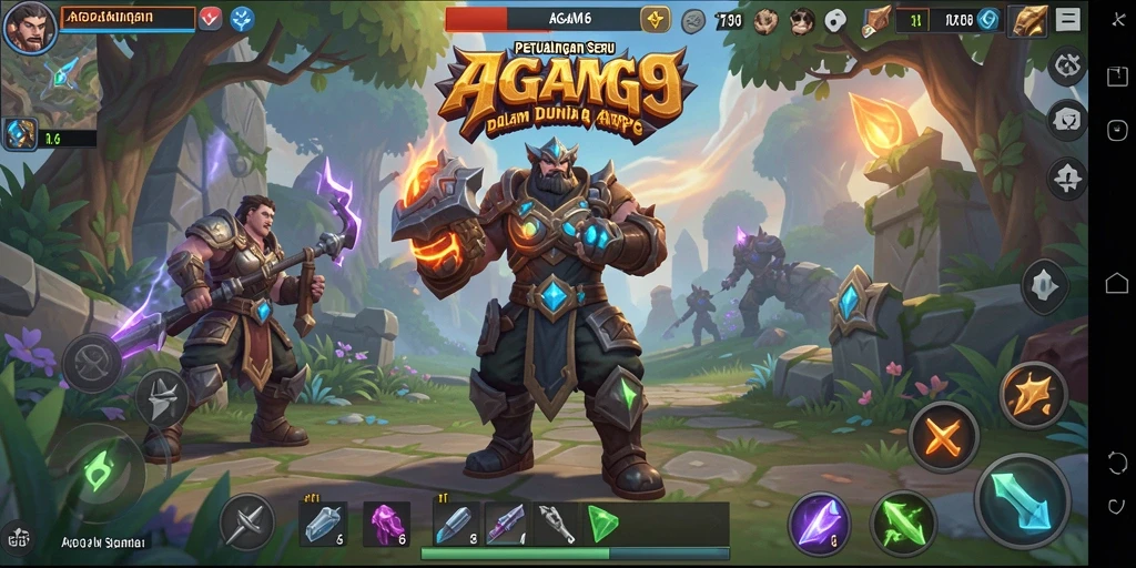 Tampilan unik gameplay AGAM69 dalam dunia ARPG.