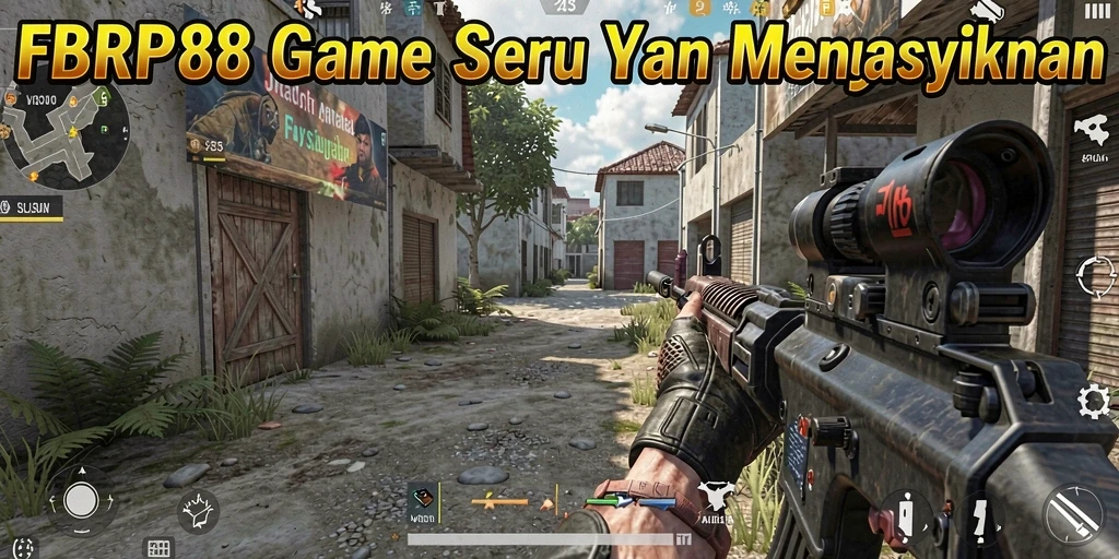 Tangkapan layar menampilkan aksi mendebarkan dalam game FPS FBRP88.