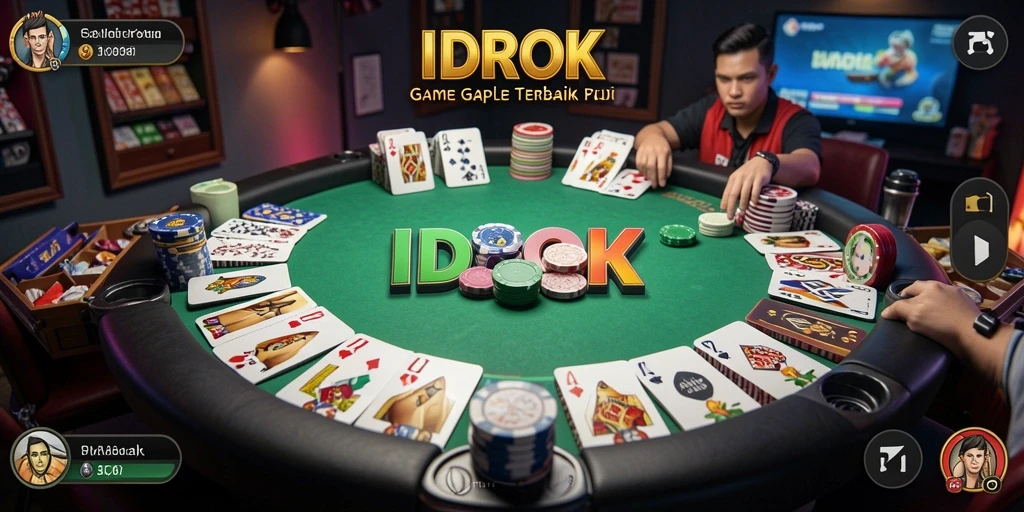 Tampilan menarik saat bermain Gaple di IDROK.