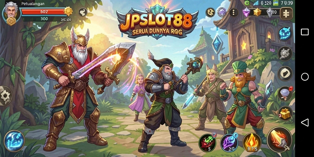 Tampilan gameplay menarik di JPSLOT88 dengan karakter cantik.