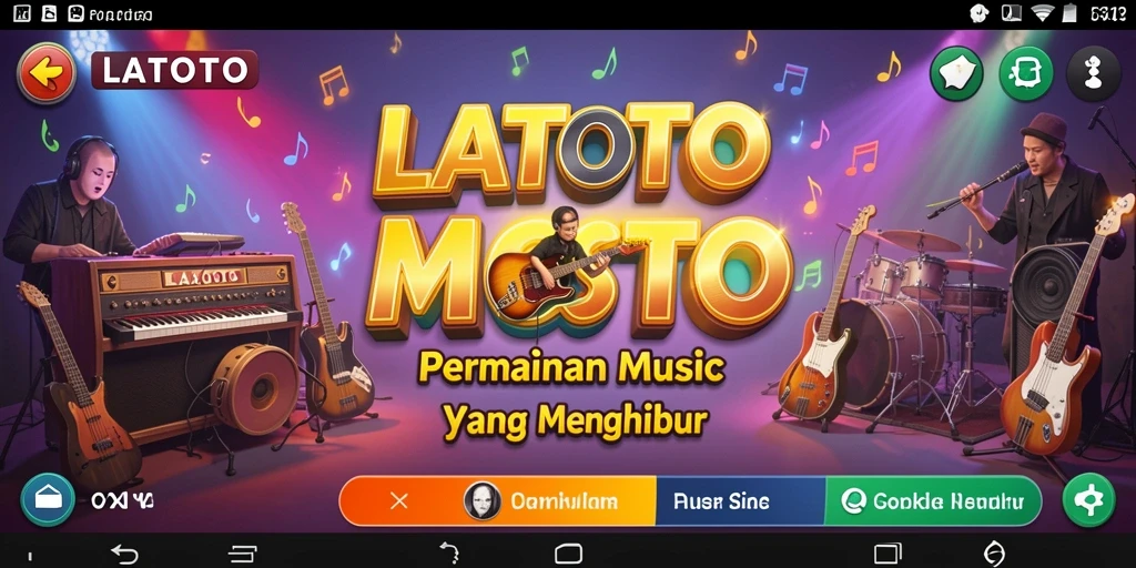 Tangkapan layar LATOTO menampilkan gameplay yang seru dan interaktif dalam dunia musik.