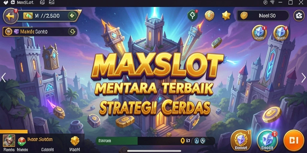 Tampilan gameplay seru di MAXSLOT saat bertahan dari serangan musuh.