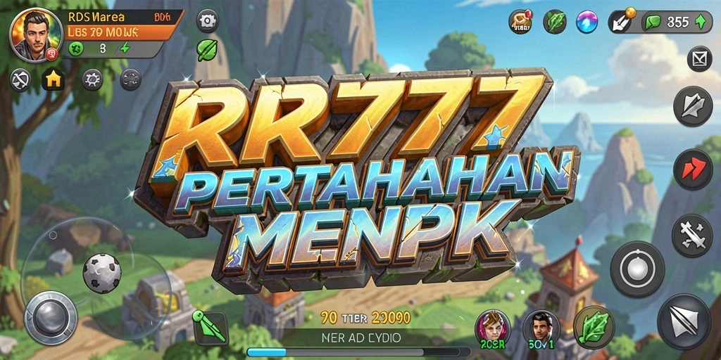 Screenshot gameplay RR777 menampilkan aksi seru dalam Tower Defense.