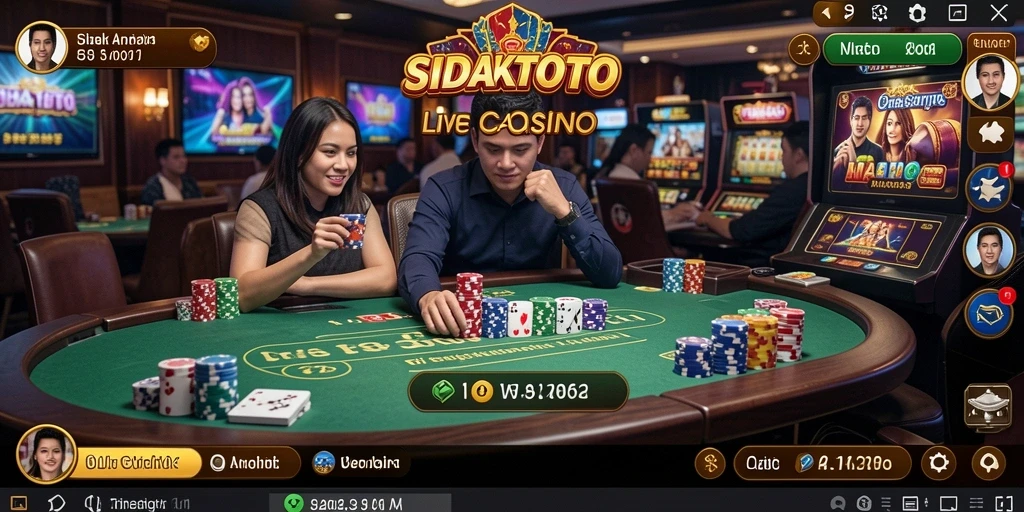 Gameplay Live Casino yang menarik dan interaktif di SIDAKTOTO.