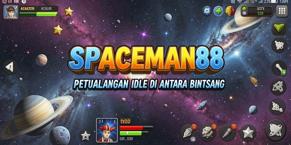 Tampilan menarik dari gameplay SPACEMAN88 saat menjelajahi galaksi.