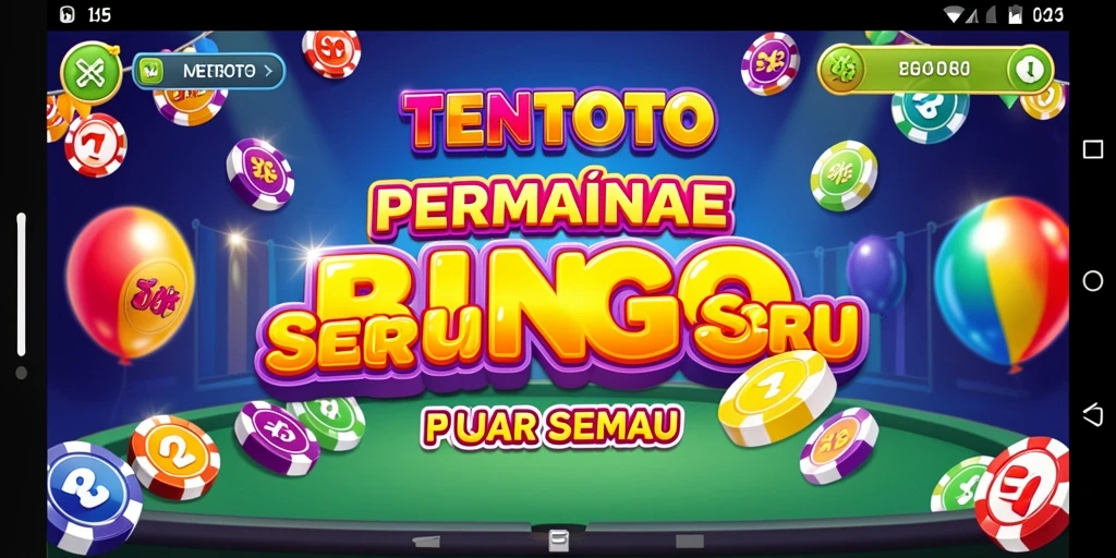 Tampilan menarik dari gameplay Bingo di TENTOTO.