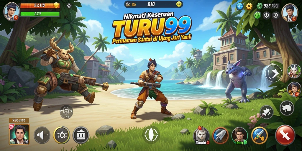 Tampilan seru gameplay TURU99 yang menghibur dan menantang.