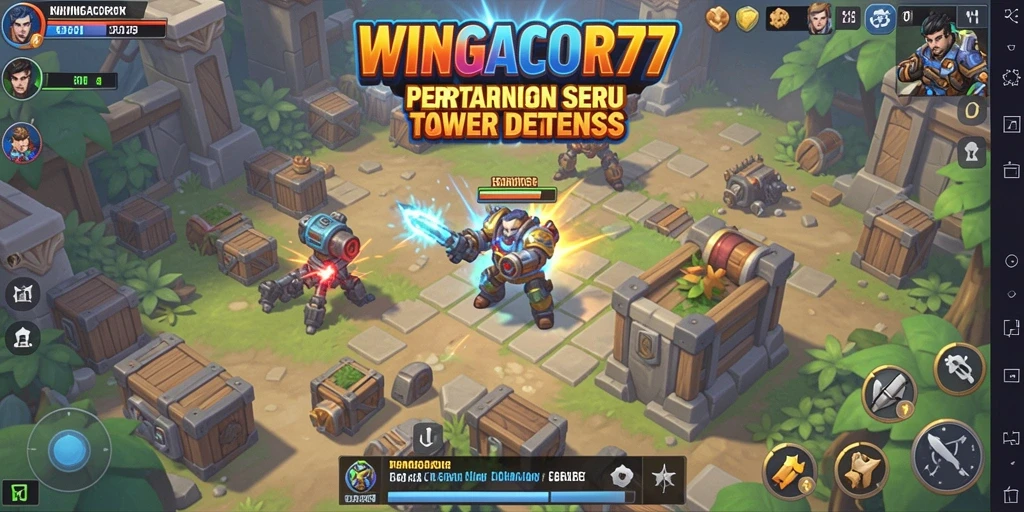 Gameplay menegangkan di WINGACOR77 dengan strategi Tower Defense yang seru.