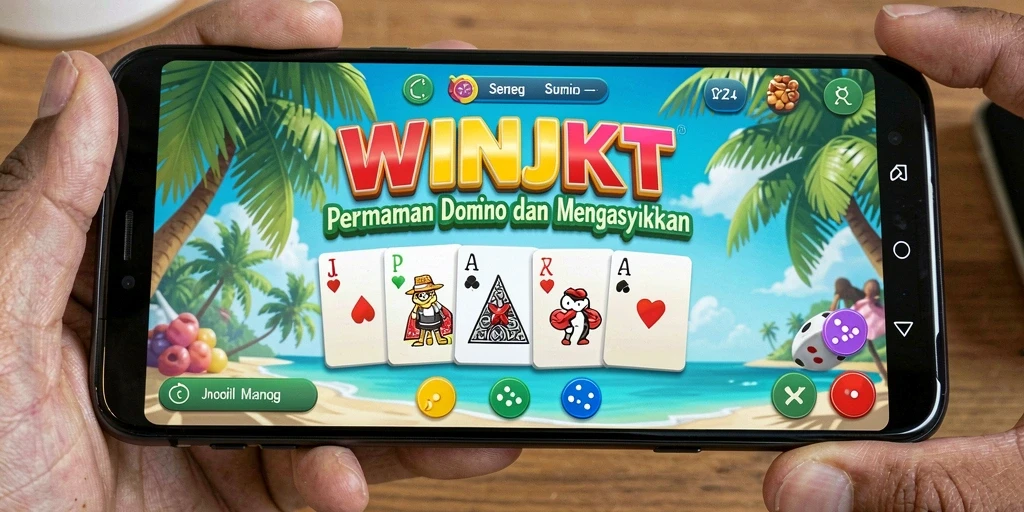 Tampilan utama gameplay domino yang seru dan interaktif.